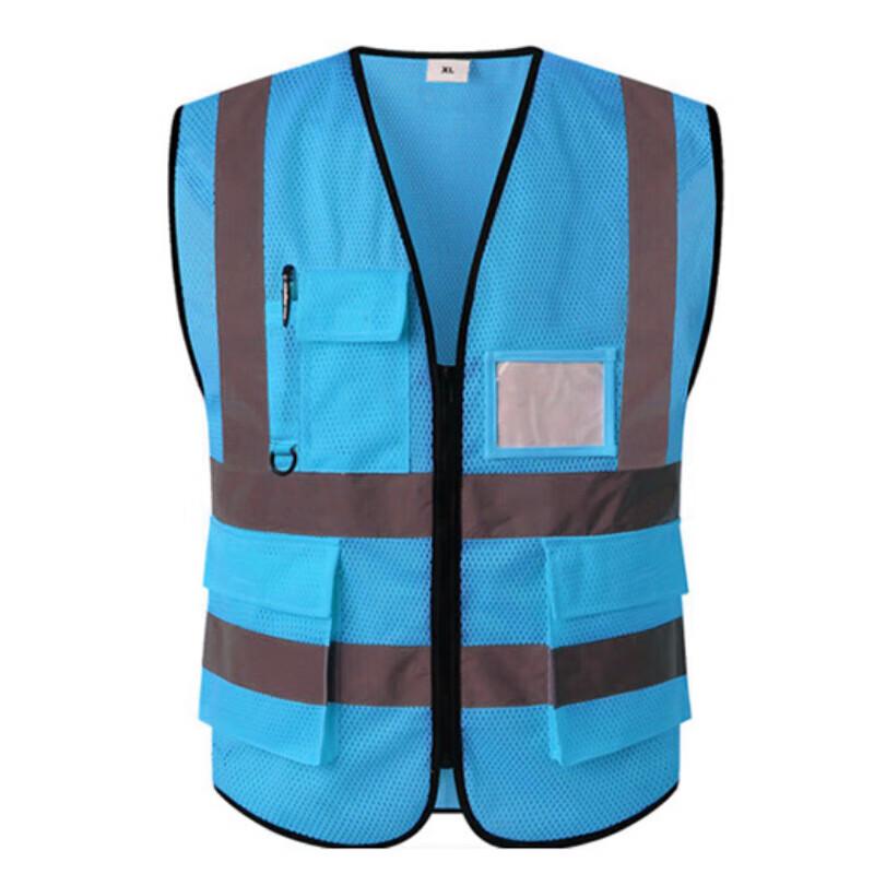 Reflexní bezpečnostní vesta s více kapsami