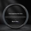 Universal Nappa Leather Steering Wheel Cover - Ultra-Thin, Anti-Slip, Breathable, Sweat-Absorbent for All Seasons