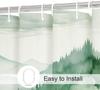 Misty Forest Mountain Shower Curtain Watercolor Pine Trees Nature Landscape Art Calming Bathroom Decor Greenery Theme Home