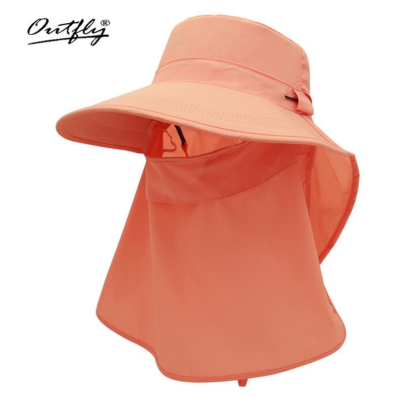 Spring and Summer New Sunscreen Women's Visor Fashionable Breathable Bucket Hat Nylon Men's and Women's Fishing Hat