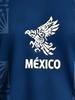 Men's Football Jersey with Eagle Print, Comfortable Breathable Round Neck Top, Casual Short Sleeve T-Shirt