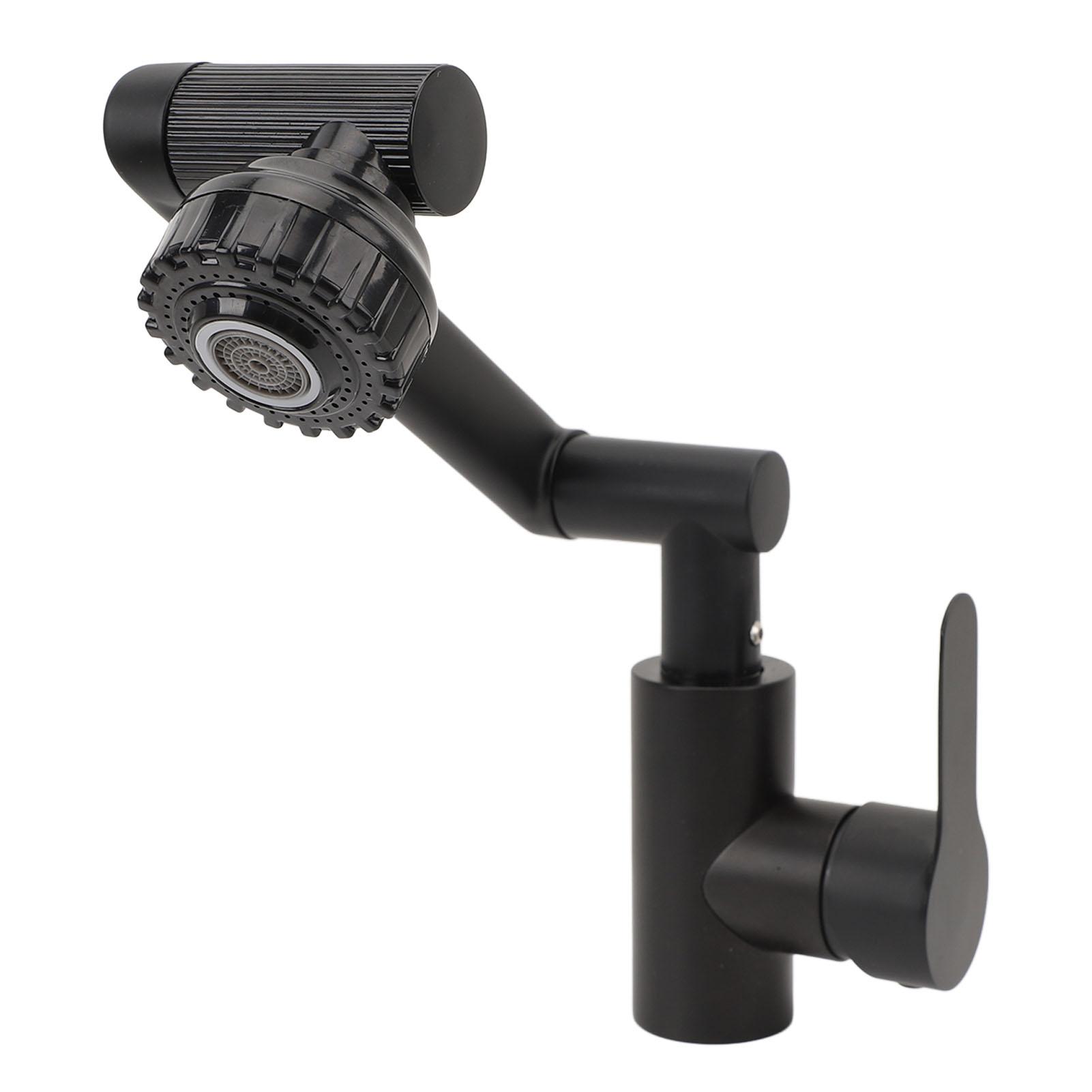Multifunctional   Faucet Hot and Cold Water Stainless Steel Rotating Faucet Robotic Arm   Faucet for Bathroom Sink