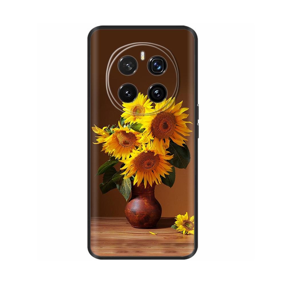 Phone Cases for Honor Magic7 Pro 5G Case Protector Heart Painted Soft Silicon TPU Bumper for Honro MAGIC 7 7Pro Cover Magic7Pro