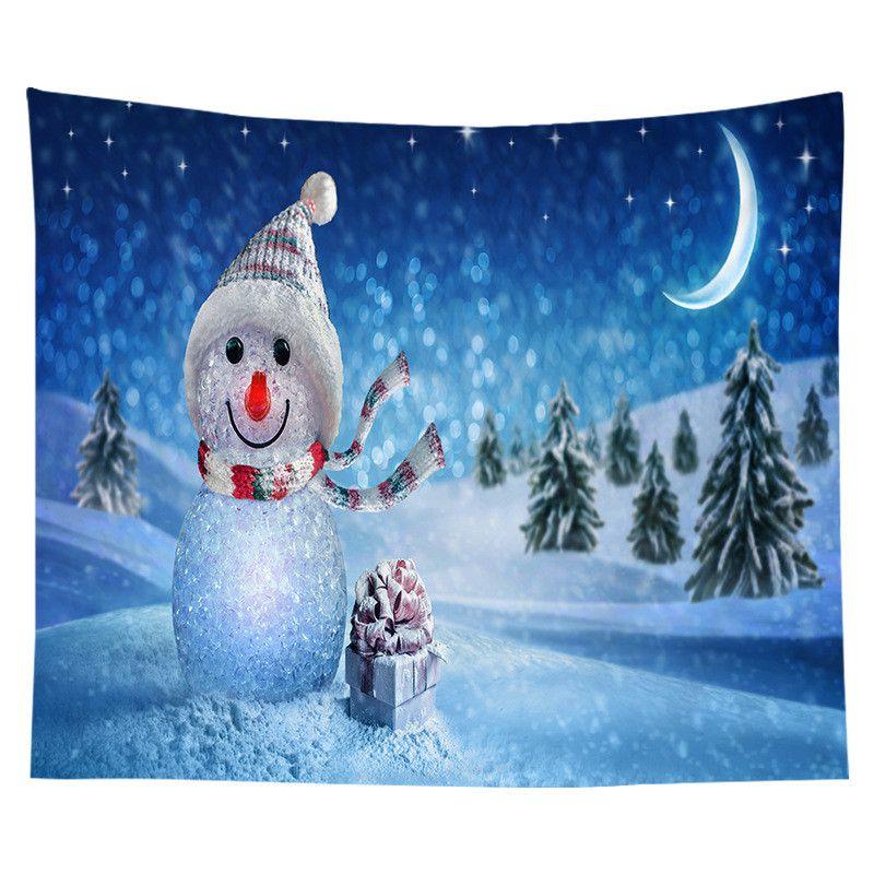 Wall Tapestry Christmas Hanging Cloth Background Xmas Home Decoration Tapestry