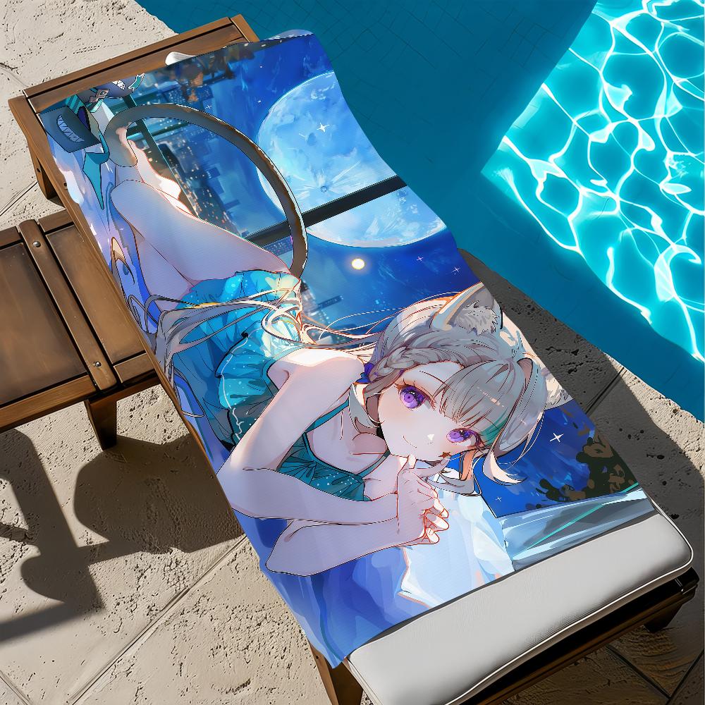 Towel Beach Bath Quick-Drying Lightweight Portable Genshin Impact Linnea Sauna Camping Swim Pool Travel