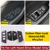 Inner Door Armrest Window Glass Lift Switch Buttons Panel Cover Trims For Volkswagen Passat B8 2016 -  / Arteon 2018 - 2024