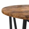 Side Table Set 2 pcs Smoked Oak and Black