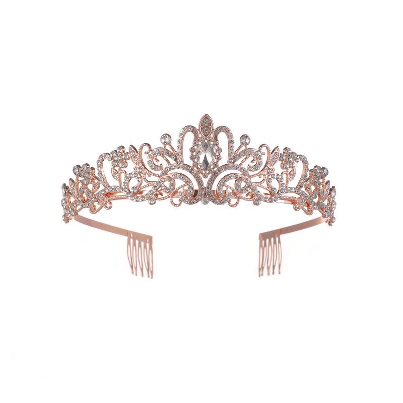 Crystal Diamond Bridal Hair Crown - Wedding & Birthday Headdress