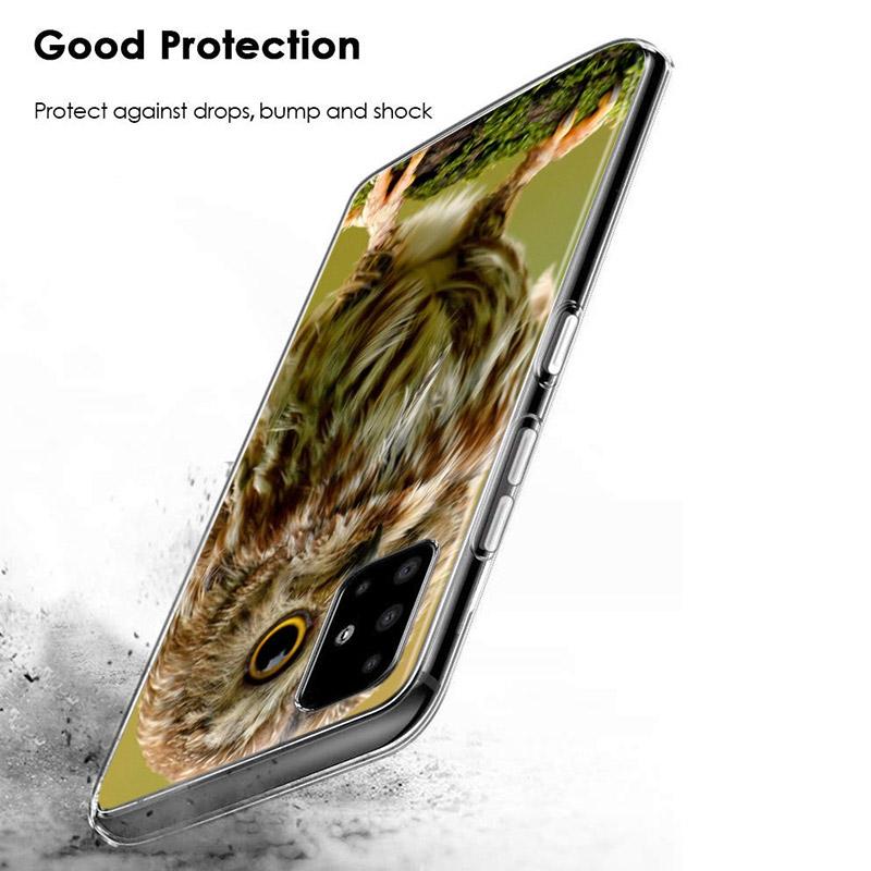 Camouflage Owl Animal For Samsung Galaxy S22 Pro S21 S20 FE Ultra S10 S10E Lite S9 S8 Plus S7 S6 Edge Soft Phone Case