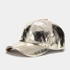 European and American Ins Pleated PU Baseball Cap Men's and Women's Street Trend Colorful Laser Cap Stage Hip Hop Hip Hop Cap
