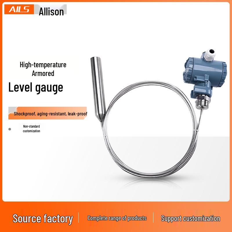 High-Temp Explosion-Proof Submersible Liquid Level Transmitter with Anti-Corrosion Diesel Fuel Gauge and Armored Stainless Steel.