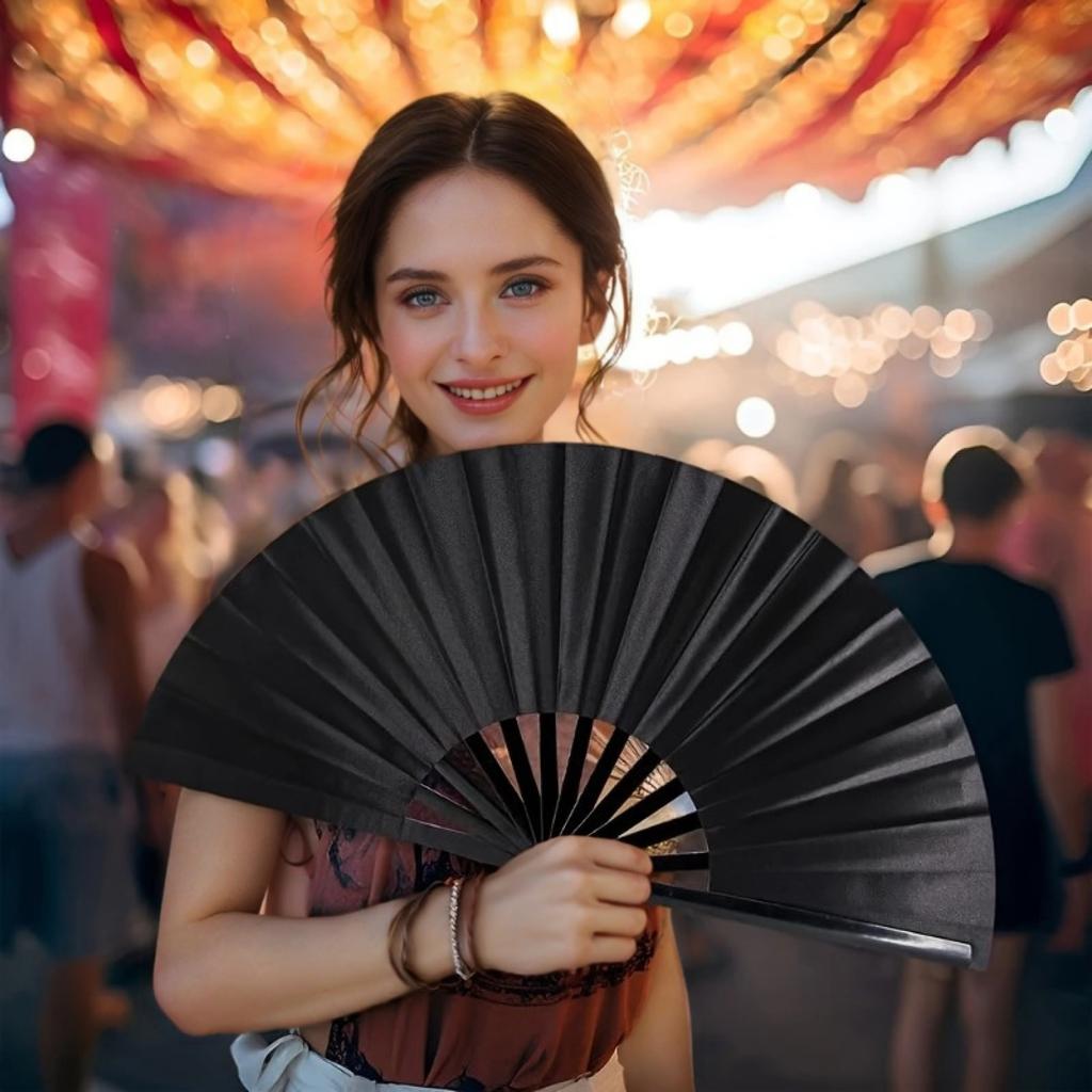 2pcs Traditional Chinese Hand Fan Folding Fans and Tai Chi Folding Fans - Suitable for Martial Arts Training and Dance