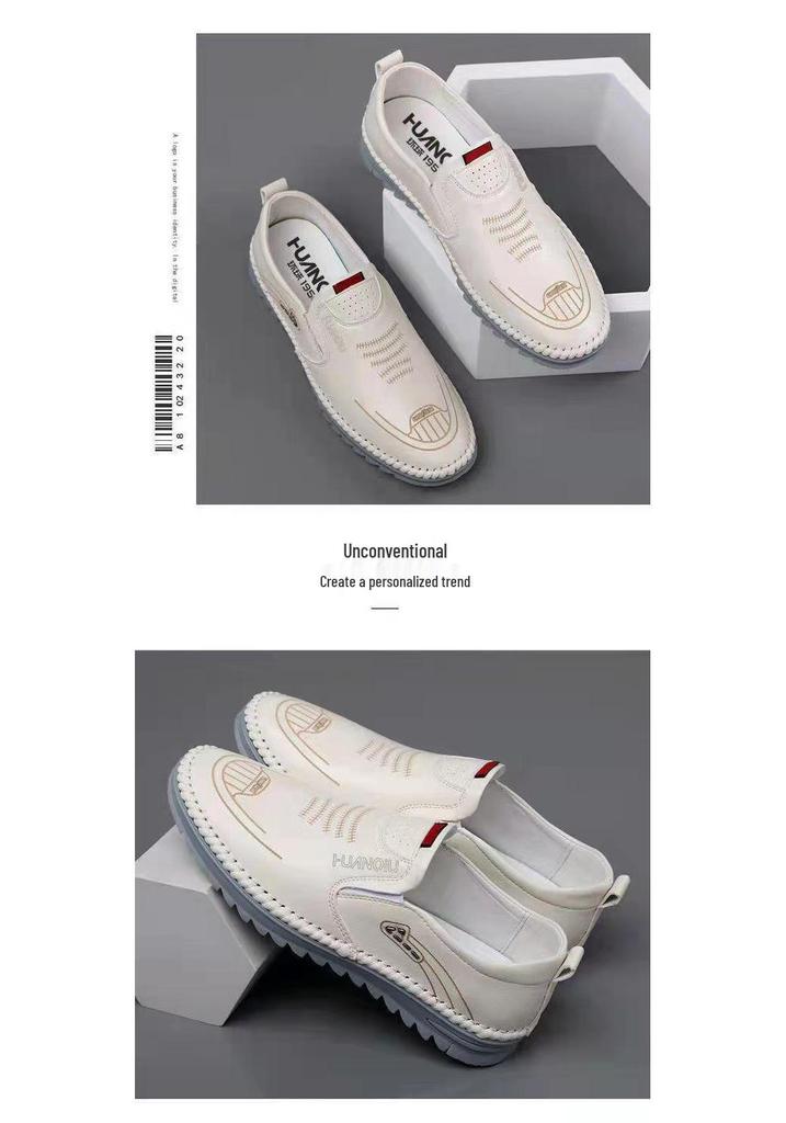 Scarpe da guida slip-on traspiranti da uomo - Casual, Antiscivolo, Suola morbida, Stile estivo alla moda