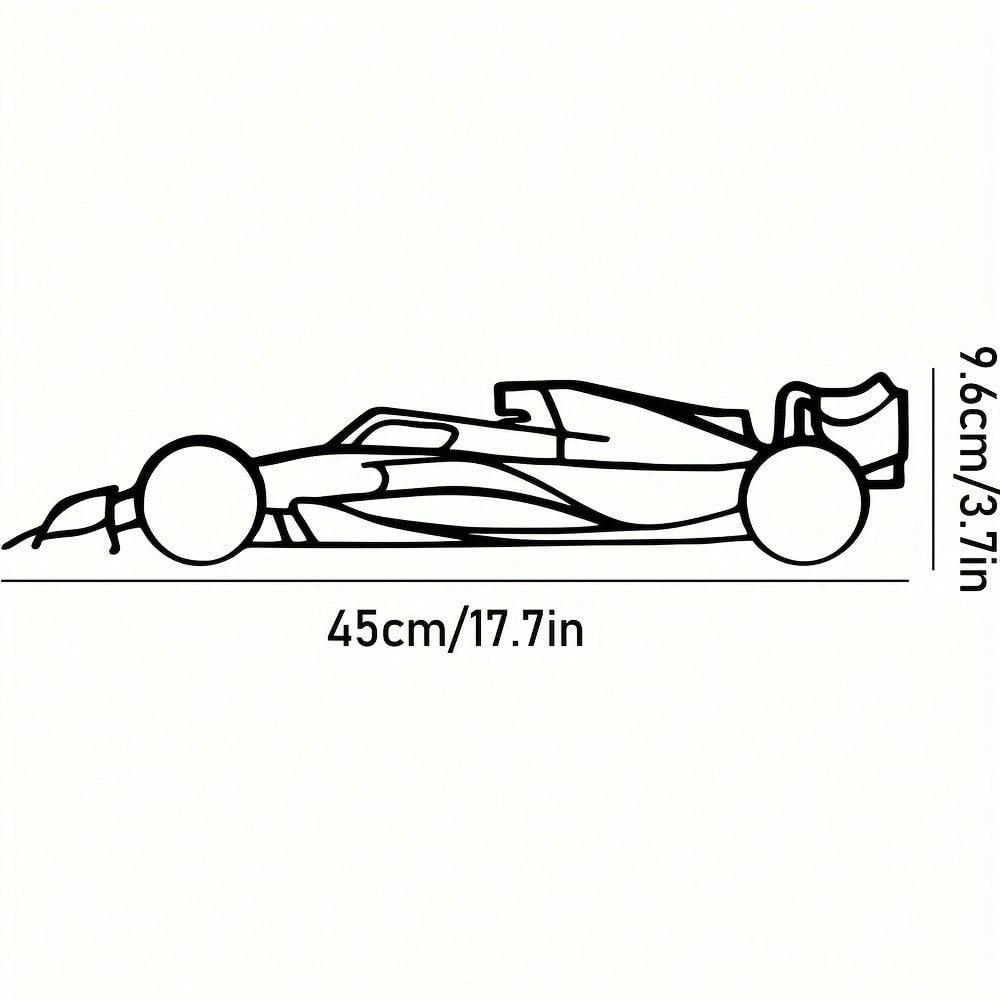 

Wrought Iron Racing Car Silhouette Wall Art, Metal Sculpture for Home Decor, Garage Man Cave Gift, Outdoor Garden Decoration D