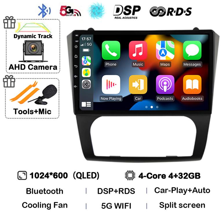 Android 14 Carplay+Auto WIFI+4G BT Car Radio Stereo For Nissan Altima Teana 2008 2009 2010 2011 2012 Multimedia Video Player GPS