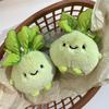 Japanese Cartoon Cabbage Plush Toy Pendant Keychain Creative Simulation Vegetable Plush Toy Bag Decor Keychain Cute Gift
