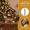 2D Flache Religiöse Figur Tischornament Vintage Rustikal Weihnachten Gebetsmotiv Schild Kirche