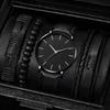Watch Men'S Fashion Quartz Watch Ultra-Thin Watch Watch Belt Bracelet Set Men'S Watch