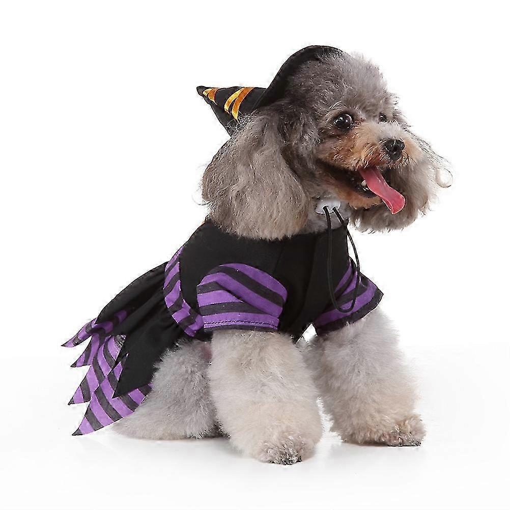 Black Witch Dog Costume Polyester