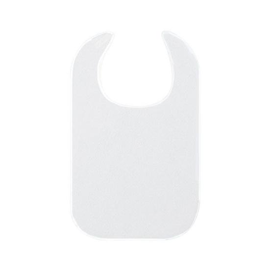 

Безрукавний фартух-слиняк для їжі з кишенями, велике покриття, водонепроникний, регульований, з кишенею для крихт, кухонний фартух для жінок, чоловіків, літніх людей A білий