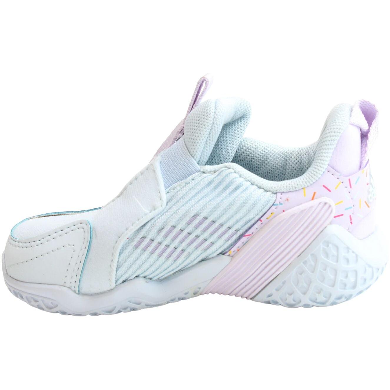 

Adidas 4Uture Rnr Slip Resistant Abrasion Resistant Low top Toddler Shoes Baby White Blue FW3786 22
