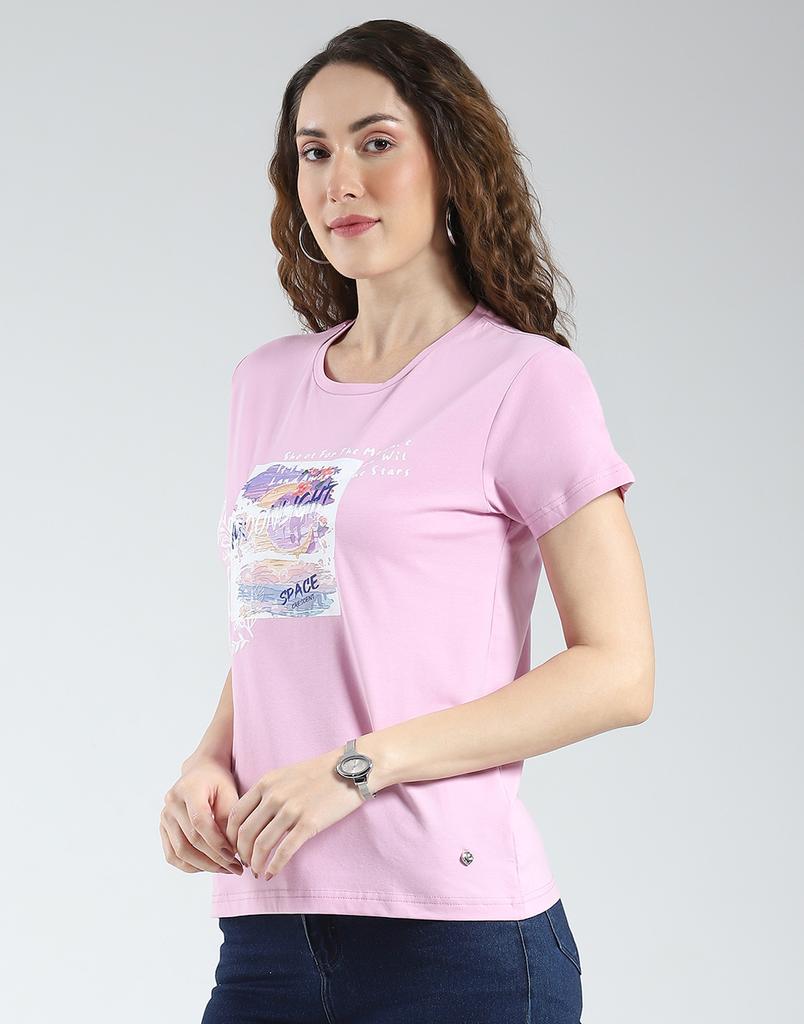 Monte Carlo Womens Printed Round Neck Top