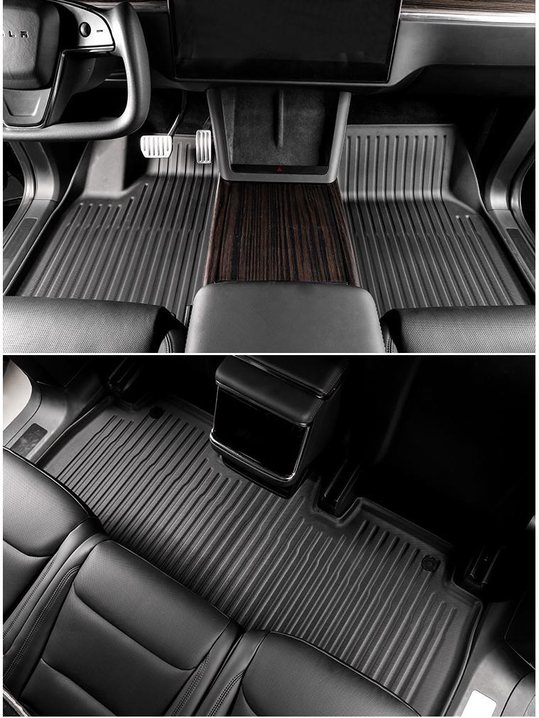2022 Tesla Model X TPE Car Mats: Full Environmental Protection for Trunk and Backrest