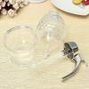 Honey Dispenser No Drip - 8oz Plastic Beehive Shape Syrup Dispenser with Stand - Leak-Proof Honey Jar Pot with Trigger for Easy Pouring