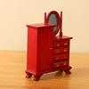 Vintage Miniature Dressing Table 1:12 Scale Doll House Furniture with Simulation Details for Doll House Enthusiasts