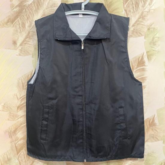 Waistcoat Sleeveless Unisex Turn-down Collar Zipper Closure Solid Color Loose Pocket Mesh Mid Length Soft Breathable Cardigan Outdoor Fishing Vest
