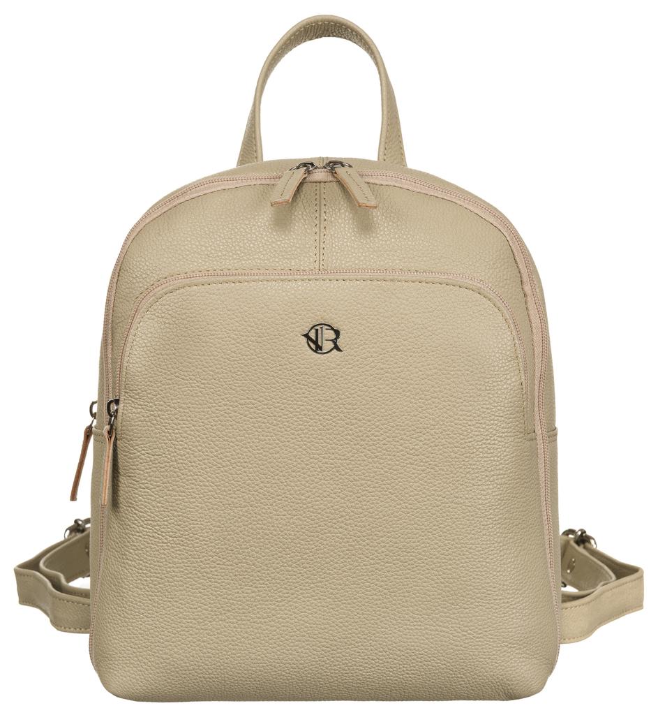 Leather Backpack RV-2629-FTS-3004 Beige