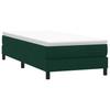 Box Spring Bed with Mattress Dark Green 80 x 220 cm Velvet