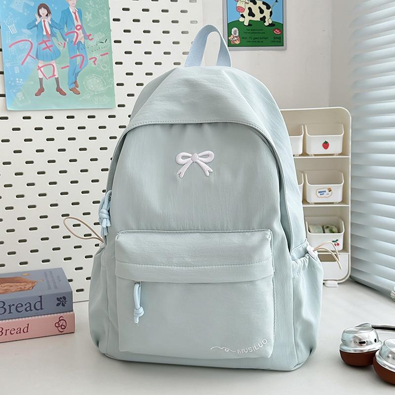 School Bag Female, Versatile and Simple Ins Korean Version Backpack Japanese High Value Small Fresh Backpack Student School Bag