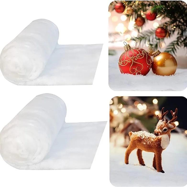 Christmas Simulation Snow Blanket Thickened Snow Cotton Artificial Snowflake Snow Scene Arrangement Decoration