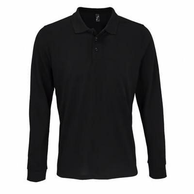 Unisex Adult Polycotton Long-Sleeved Polo Shirt