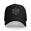 Anemo Geo Hydro Slime Genshin Impact Slime Stack Baseball Caps Casual Sandwich Caps Unisex Women Breathable Dad Hat Sport