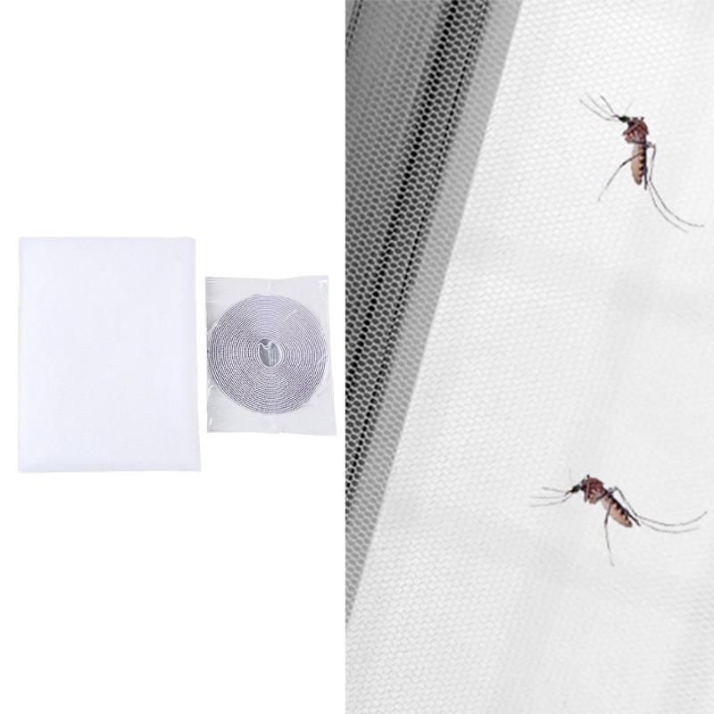Adjustable Customizable DIY Insect Netting For Window Easy Install Ventilation Mesh Screen 6Pack with Adhesive Tape Roll