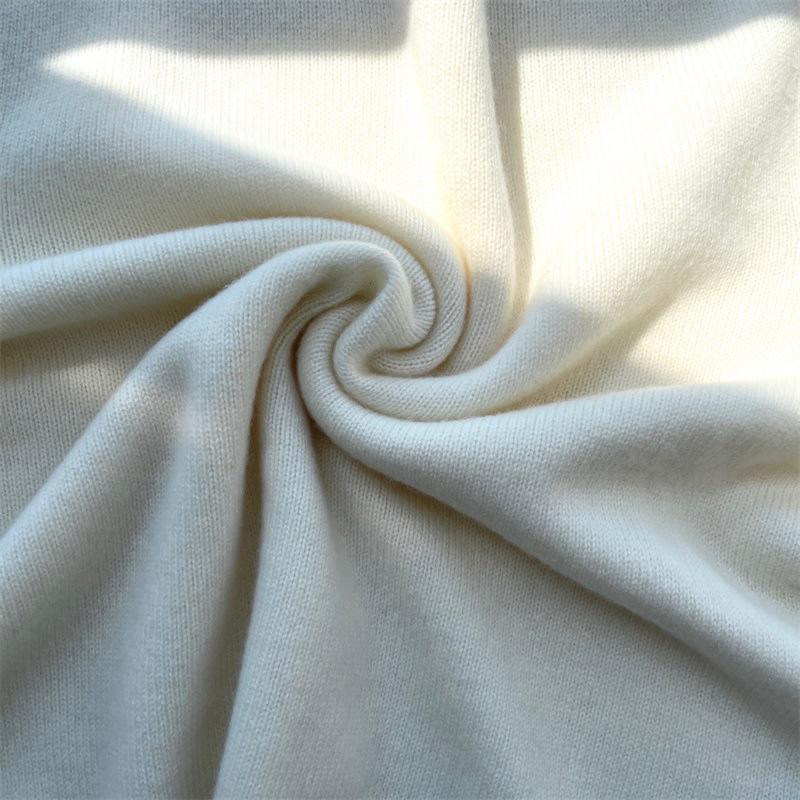 LP Simple Solid Color Cashmere Pullover with Embossed Floral Sleeves