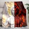 Angel Devil Fantasy Art Print Blanket Soft Comfortable All Seasons Couch Office Nap Travel Blanket Birthday Gift Christmas Present