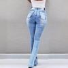 2024 Spring High-Waisted Flared Stretch Jeans for Women
