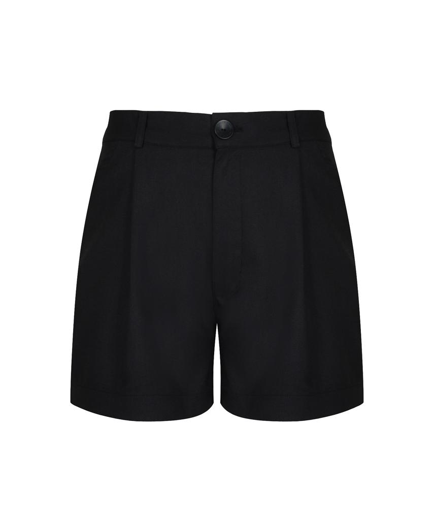 MORE THAN BLACK Logo Micro Shorts