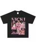 2025  Hip Hop Rapper Fashion T-Shirt American Retro High Quality Luxury Brand Selling Popular Style