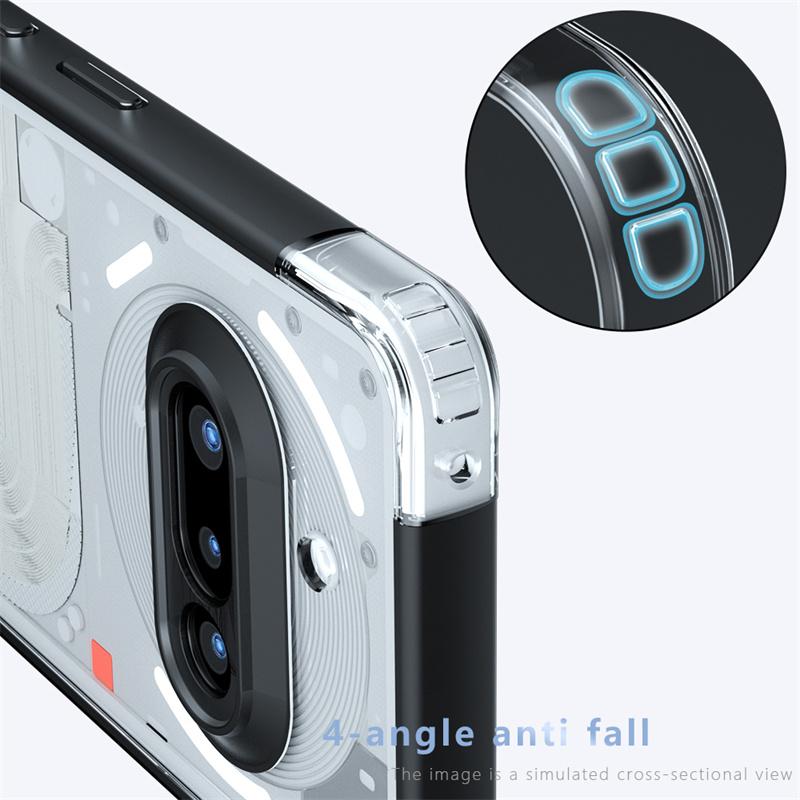 For Nothing Phone 3a Case Nothing Phone 3a 5G Cover Luxury Clear PC TPU Shockproof Protector Phone Back Cover Nothing Phone 3a