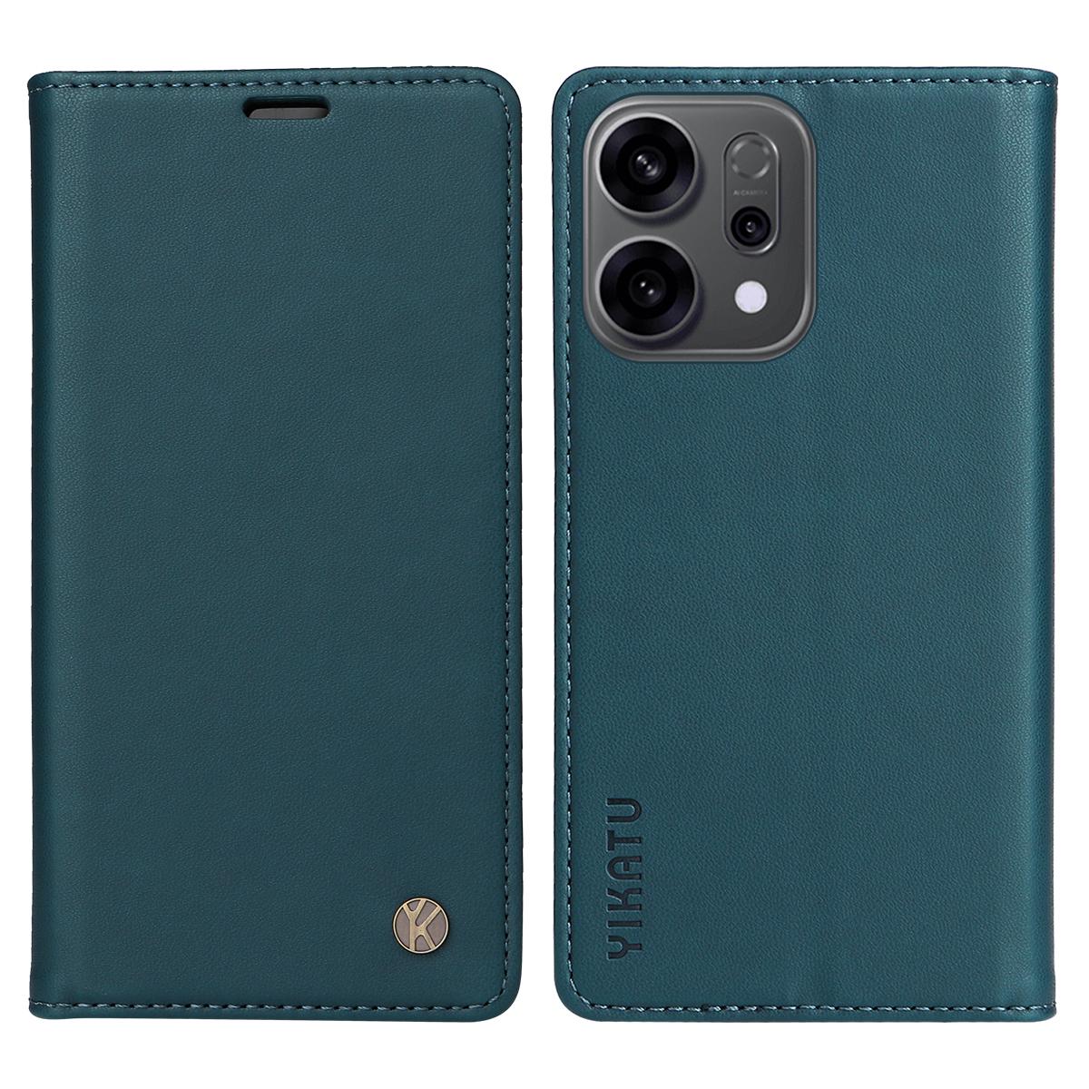 Для Oppo Reno14 5G (Китай)/Oppo Reno14 F 5G/Oppo Reno14 5G (Глобальный) Чехлы для телефонов YIKATU Магнитная застежка PU кожа Мобильный чехол A