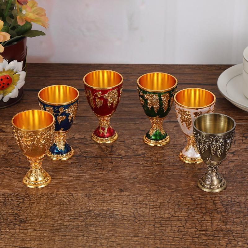 Metal raisin one cup Baijiu cup goblet household spirit cup cup small