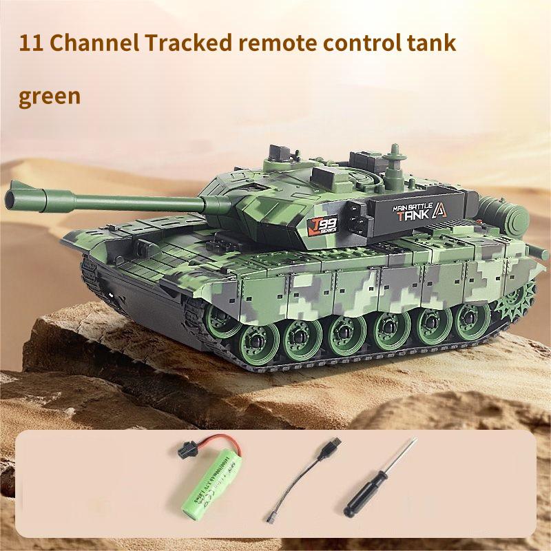 Non-Toxic 5Ch/11Ch Tracked Remote Control Tank Rc Car Toy With Sound Light Radio-Control Clawer Vehicle Children Electric Toys Children Gifts