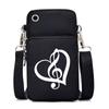 Mini Mobile Phone Bag Women Musical Symbols Messenger Bag Hanging Neck Coin Purse Vertical Handbag Fashion Small Crossbody Bag