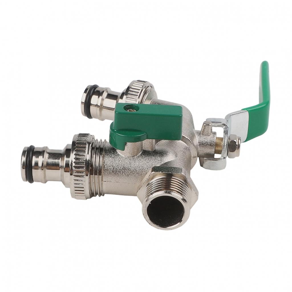 Zinc Alloy Double Outlet Faucet Perfect for Indoor and Outdoor Gardening