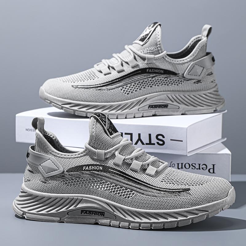 Men's Sports Shoes Summer Fashion New Mesh Breathable Comfortable Shock-absorbing Wear-resistant Lightweight Casual Sports Shoes