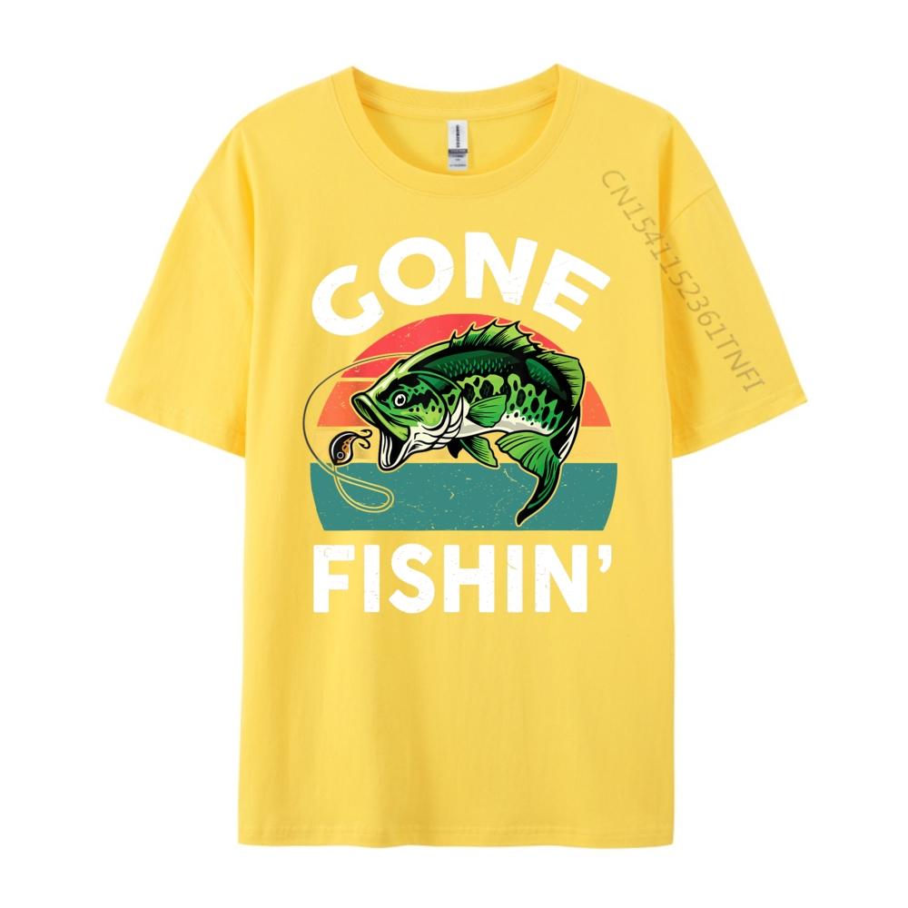 Kids Gone FishingShirt Boy Toddler Funny Bass Dad Black Shirt Graphic Tees Men Funny T Shirts Tshirts Plus Size Chinese Style